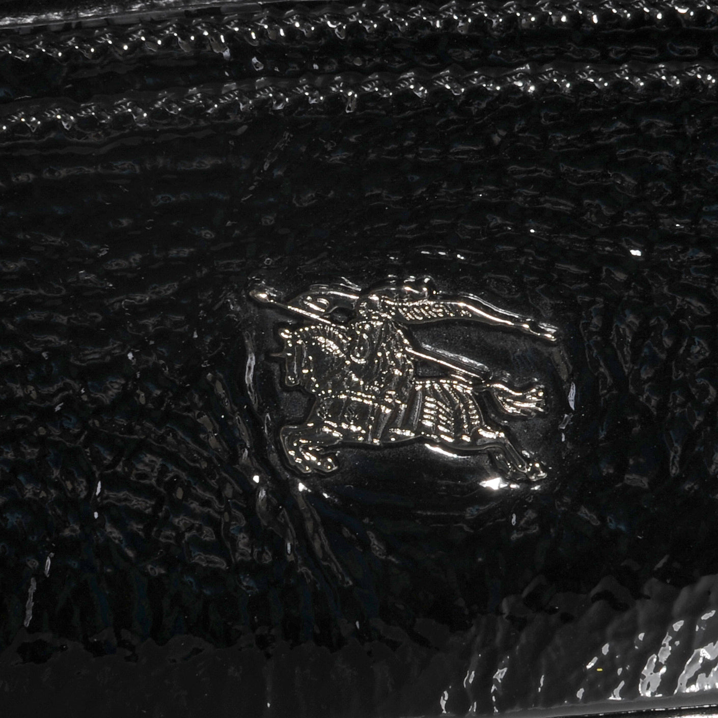 Patent Large Satchel Black