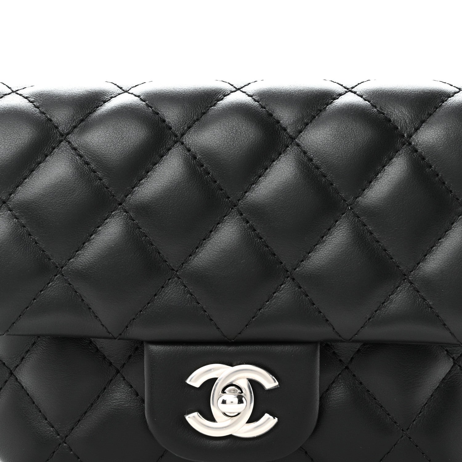 Chanel Calfskin Quilted CC Uniform Flap Belt Bag Black 8 of 10