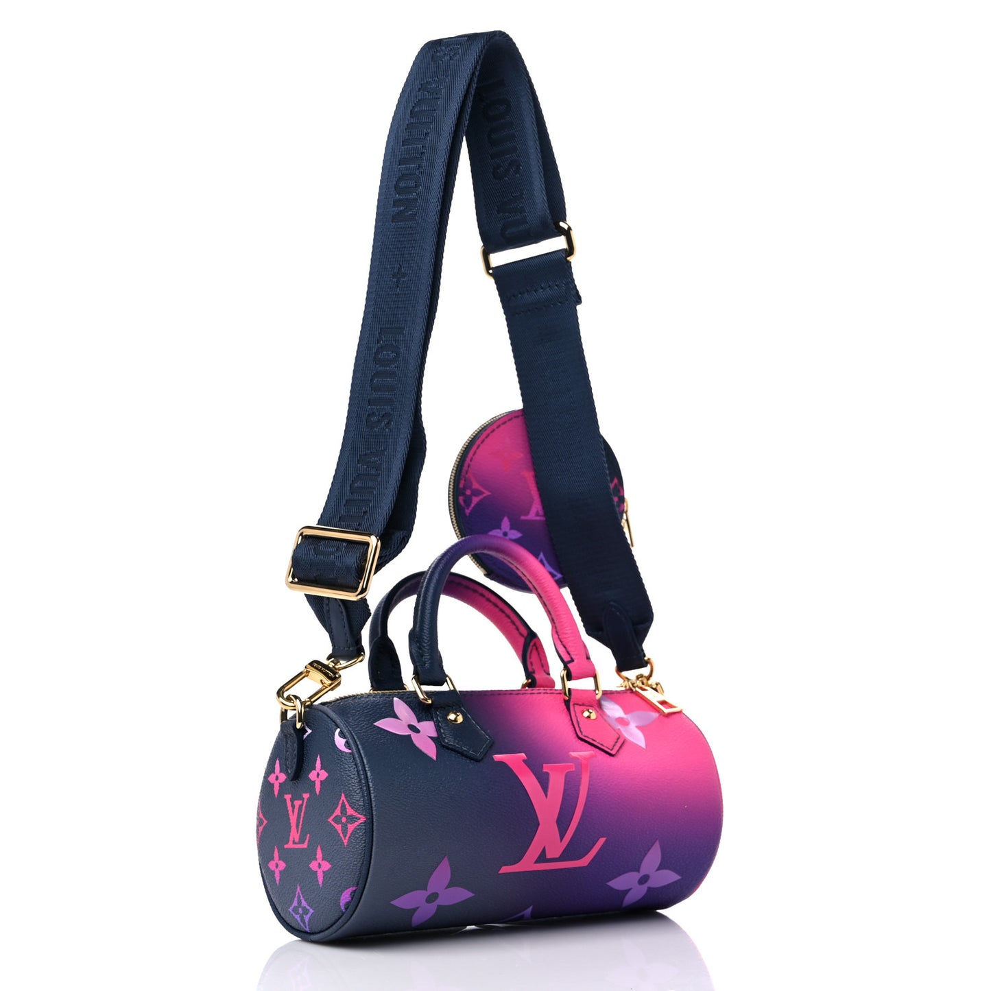 Monogram Giant Spring In The City Papillon BB Midnight Fuchsia