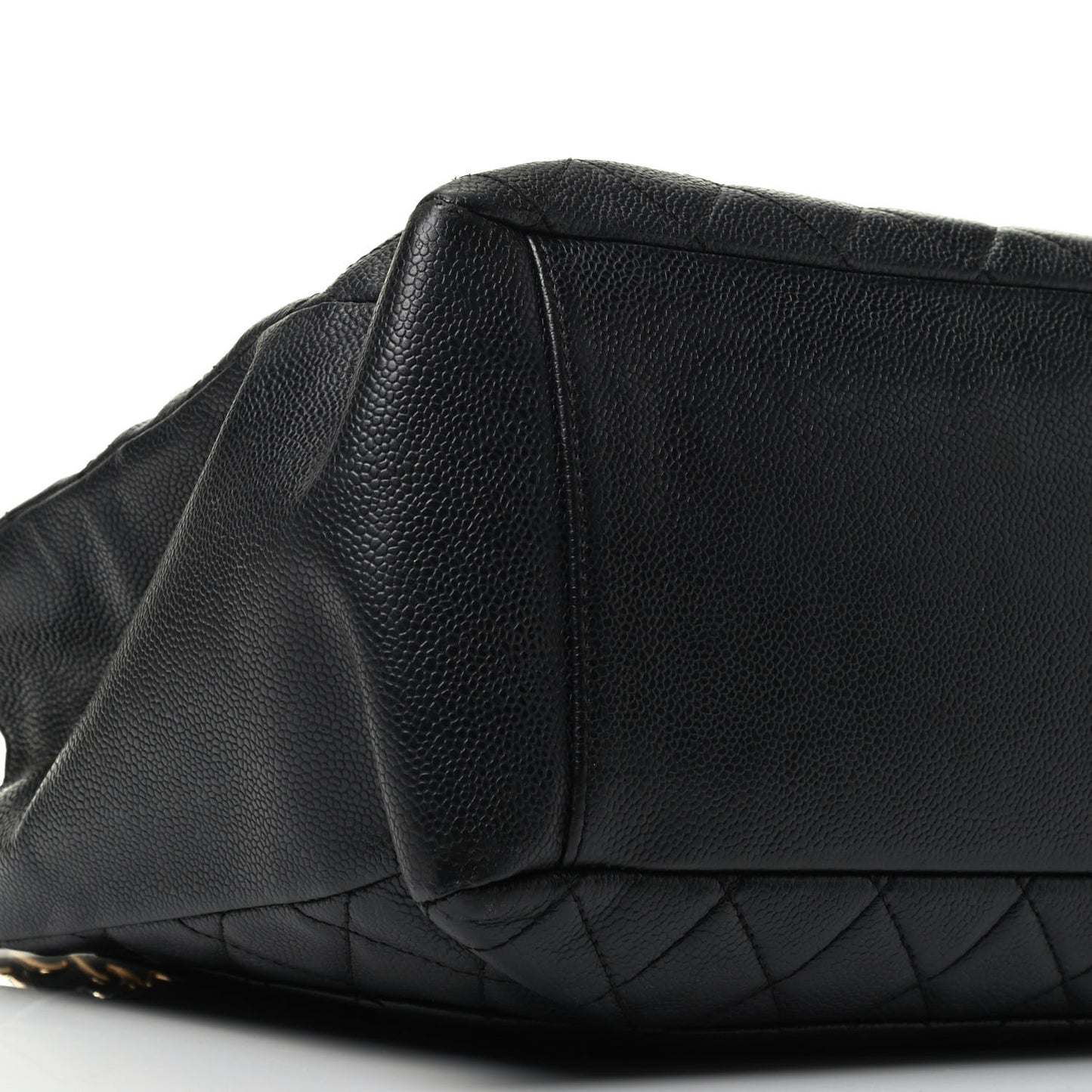 Caviar Quilted Grand Shopping Tote GST Black