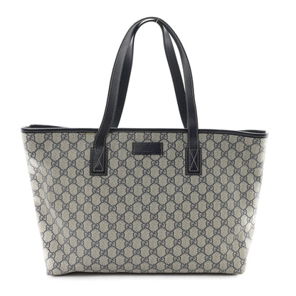 Gucci GG Supreme Monogram Medium Zippered Shopping Tote Navy 1 of 11