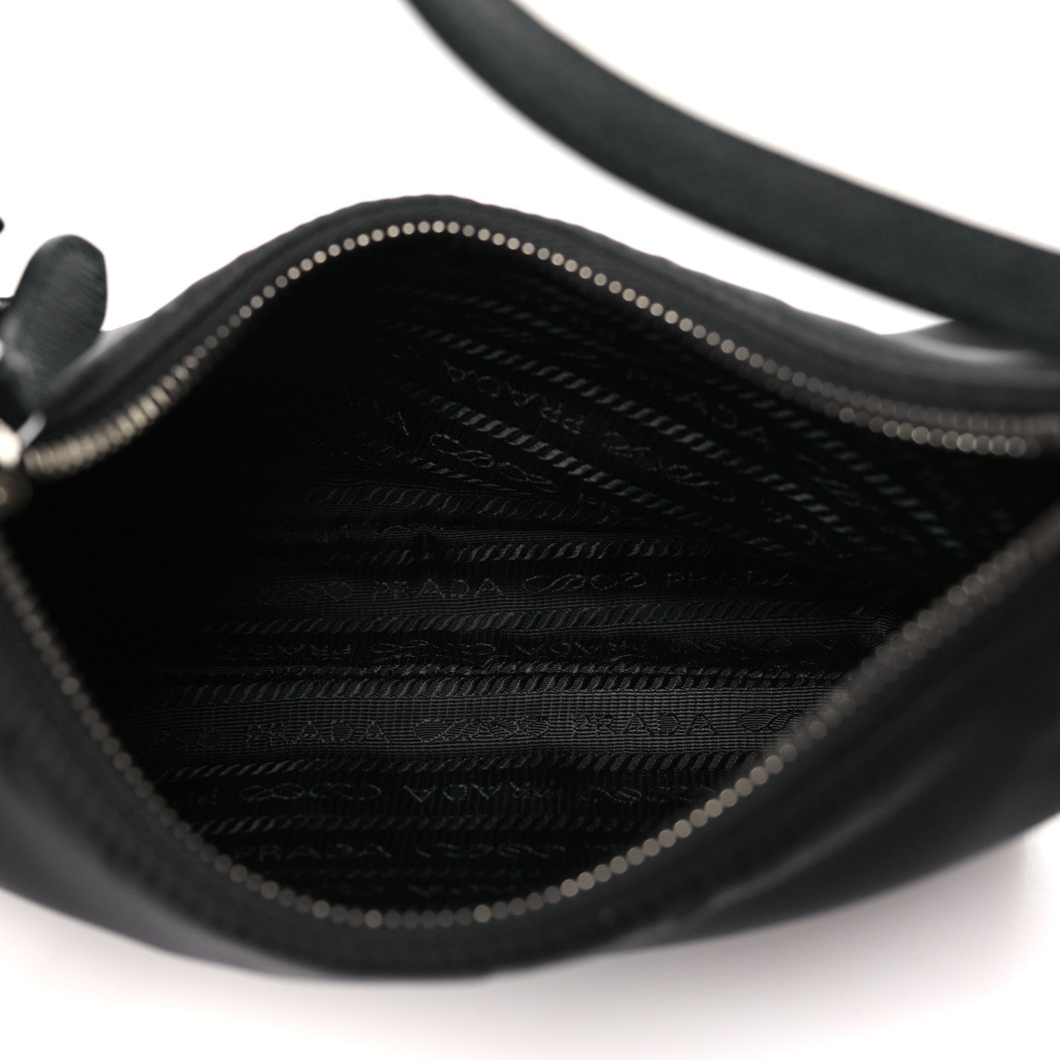 Prada Tessuto Nylon Saffiano Mini Re-Edition 2005 Bag Black 5 of 12