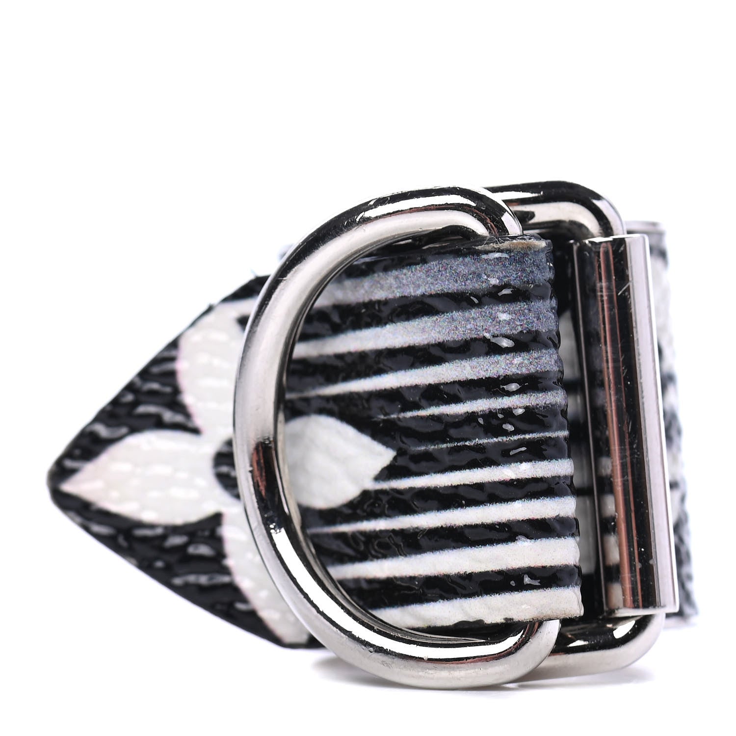 Louis Vuitton Calfskin Monogram Speedy Buckle Ring M Grey 1 of 4