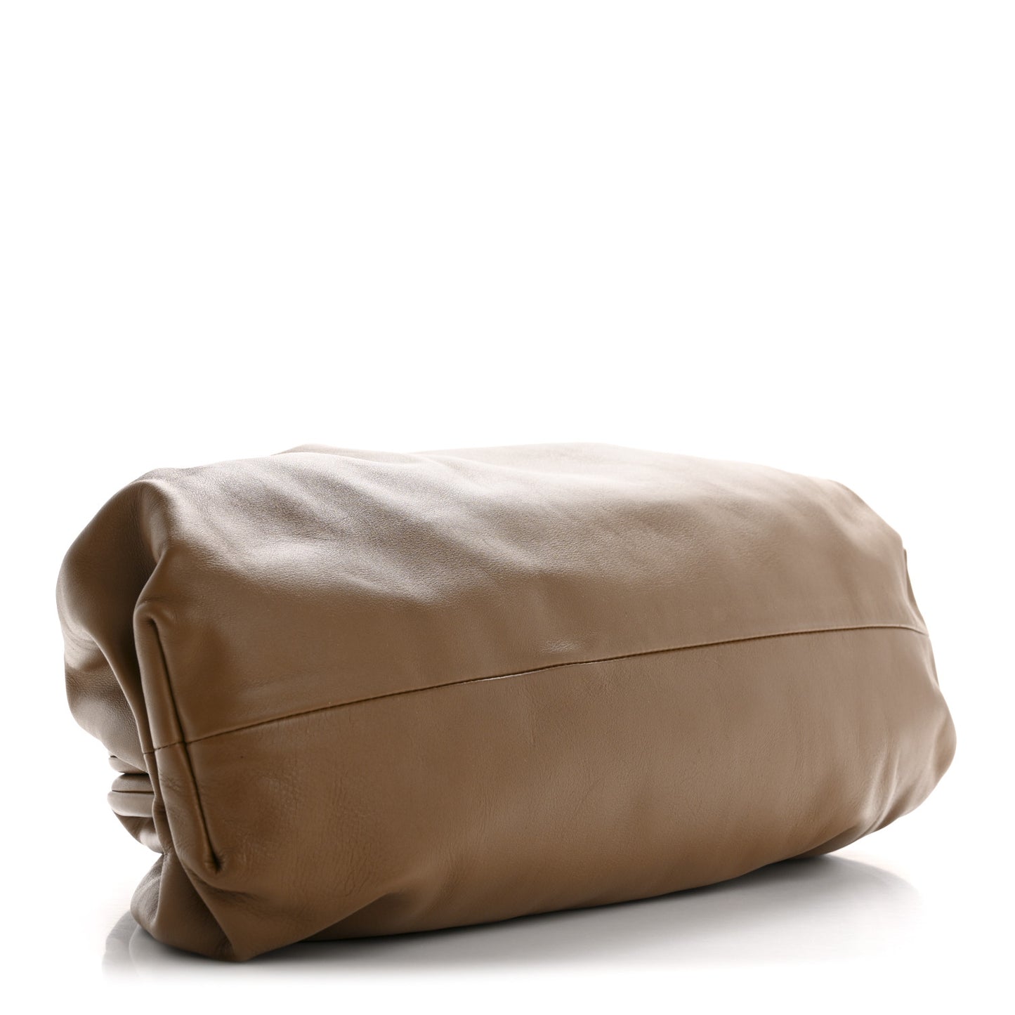 Smooth Butter Calf The Pouch Oversized Clutch Cammello