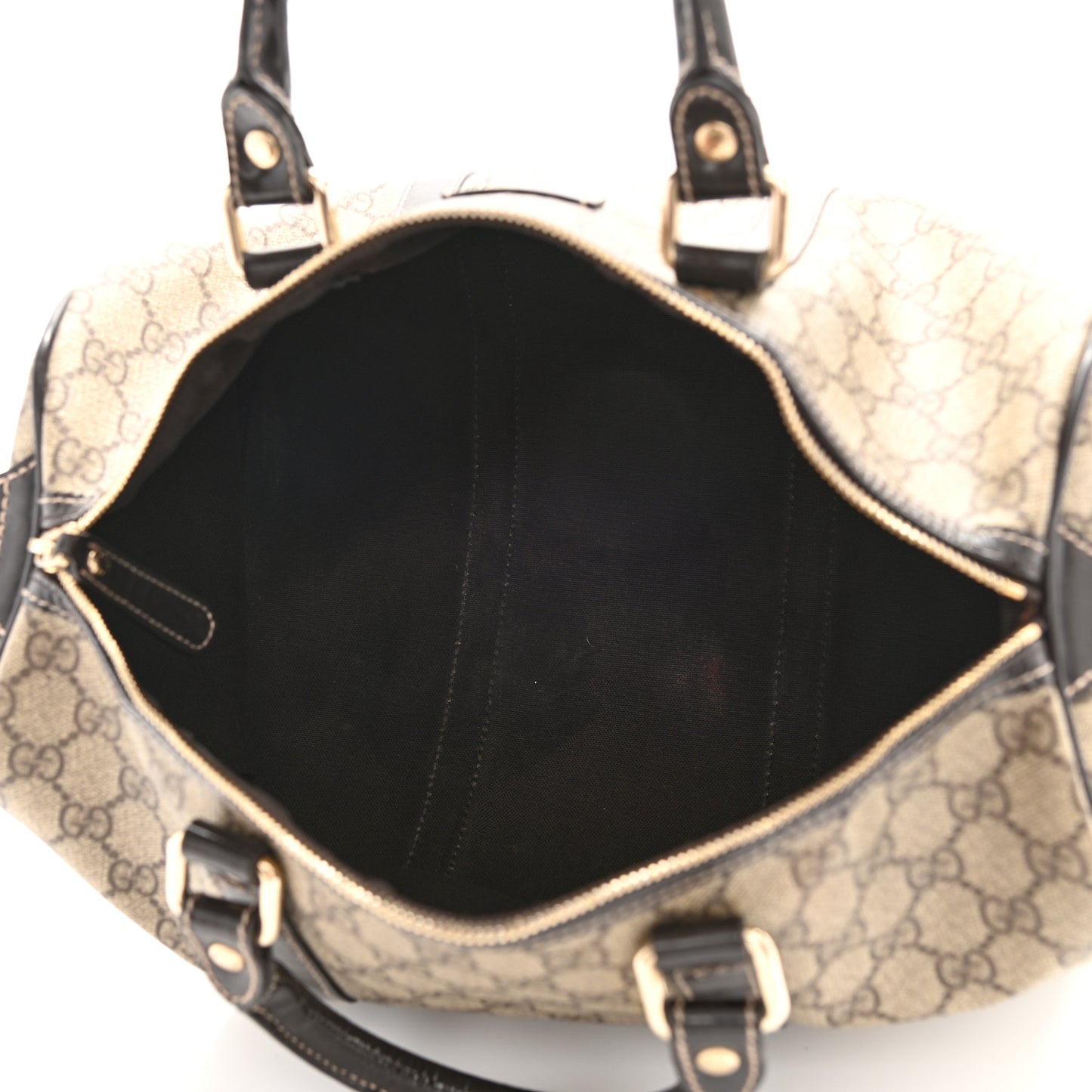 Metallic Monogram Canvas Medium Joy Boston Black