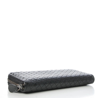 Bottega Veneta Nappa Intrecciato Zip Around Wallet Black 4 of 7