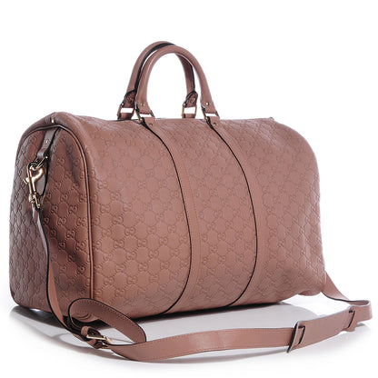 Gucci Guccissima Medium Carry On Duffle Antique Rose 3 of 7