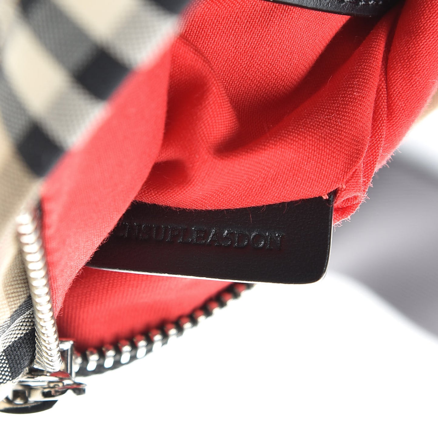 Bonded Cotton Vintage Check Medium Bum Bag Archive Beige