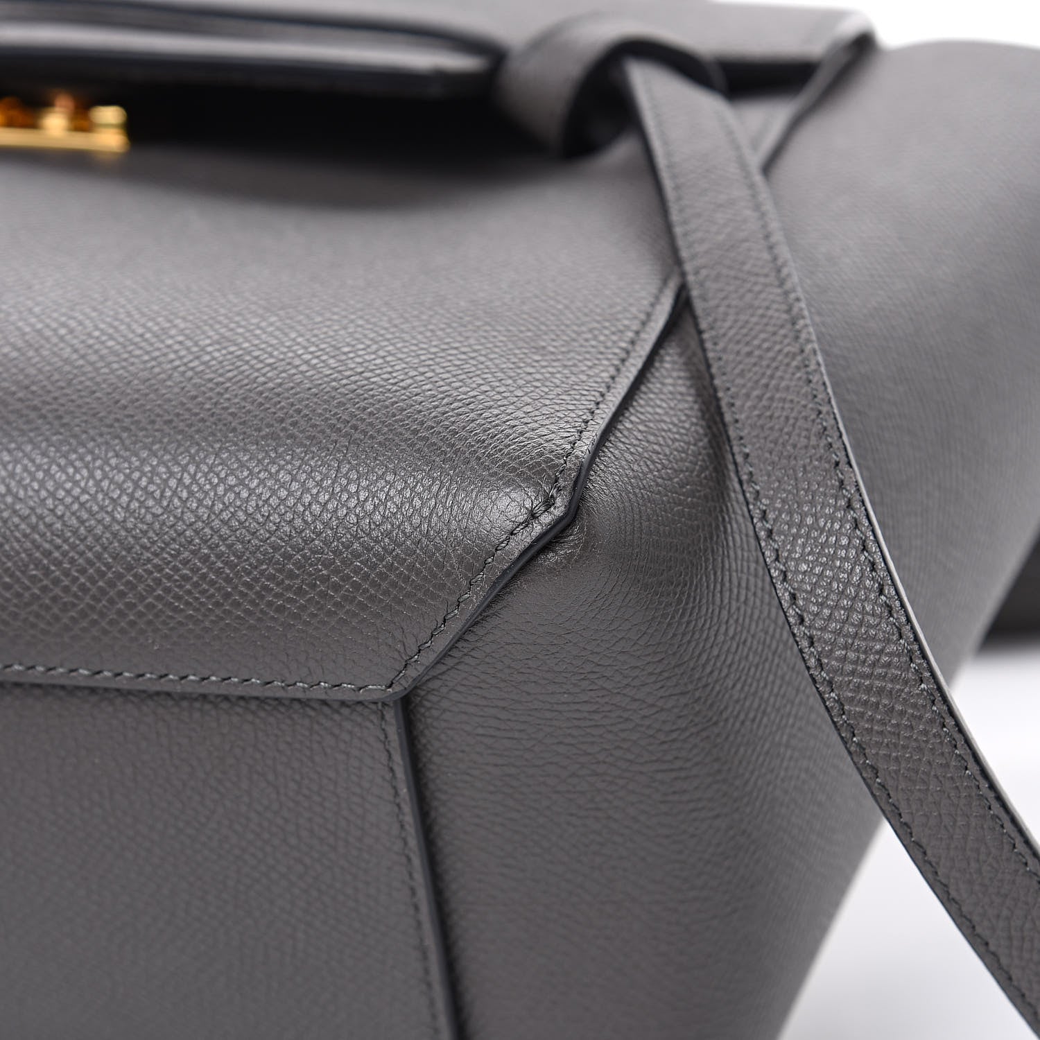 Celine Grained Calfskin Micro Belt Bag Grey 14 of 15