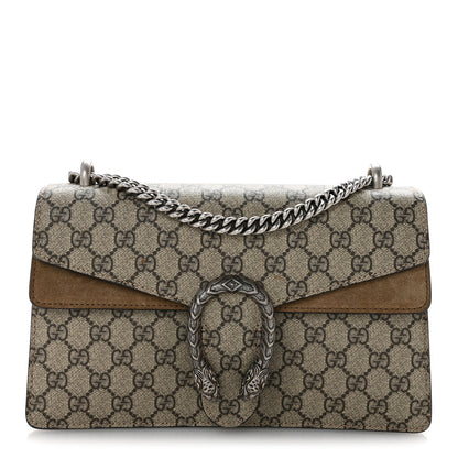 Gucci GG Supreme Monogram Small Dionysus Shoulder Bag Taupe 1 of 13
