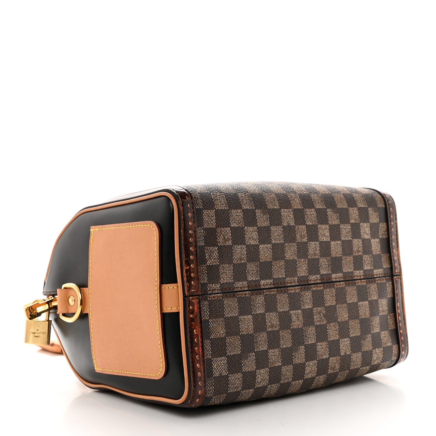 Louis Vuitton Transformed Damier Ebene Time Trunk Speedy Bandouliere 25 Black 4 of 13