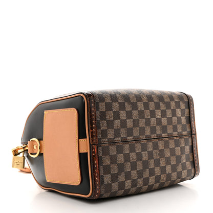 Louis Vuitton Transformed Damier Ebene Time Trunk Speedy Bandouliere 25 Black 4 of 13
