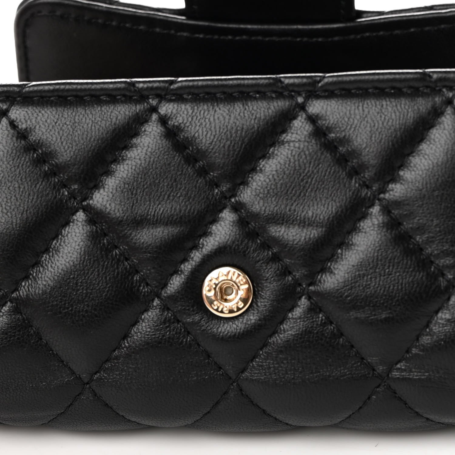 Chanel Lambskin Quilted 4 Key Holder Black 10 of 12