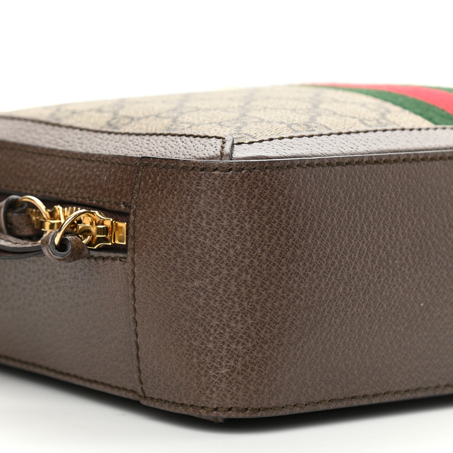 Gucci GG Supreme Monogram Web Small Ophidia Top Handle Shoulder Bag Brown 9 of 11