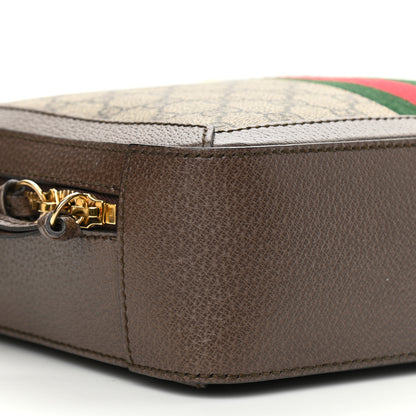 Gucci GG Supreme Monogram Web Small Ophidia Top Handle Shoulder Bag Brown 9 of 11