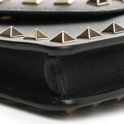 Valentino Garavani Calfskin Rockstud Phone Case With Chain Black 16 of 25
