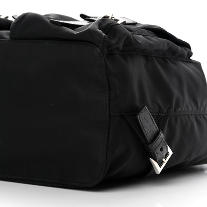 Prada Tessuto Nylon Saffiano Medium Backpack Black 10 of 13