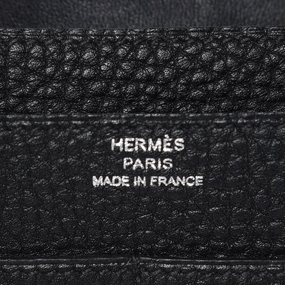 Hermes Togo Dogon Duo Wallet Black 7 of 11
