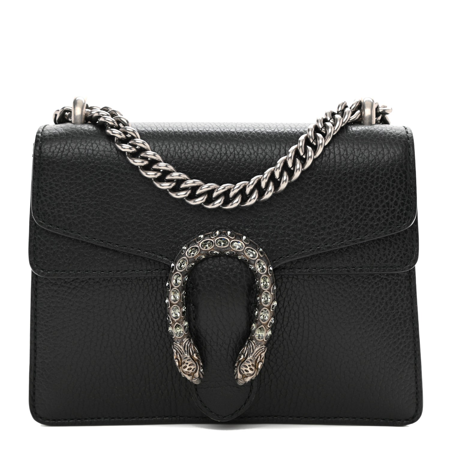 Gucci Calfskin Mini Dionysus Shoulder Bag Black 1 of 8
