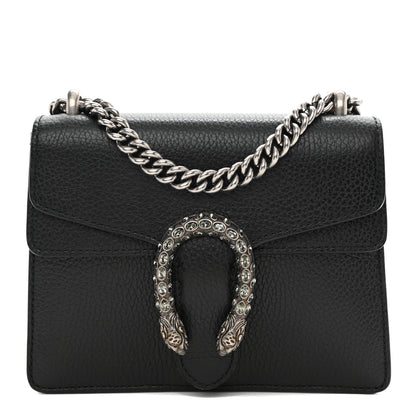 Gucci Calfskin Mini Dionysus Shoulder Bag Black 1 of 8