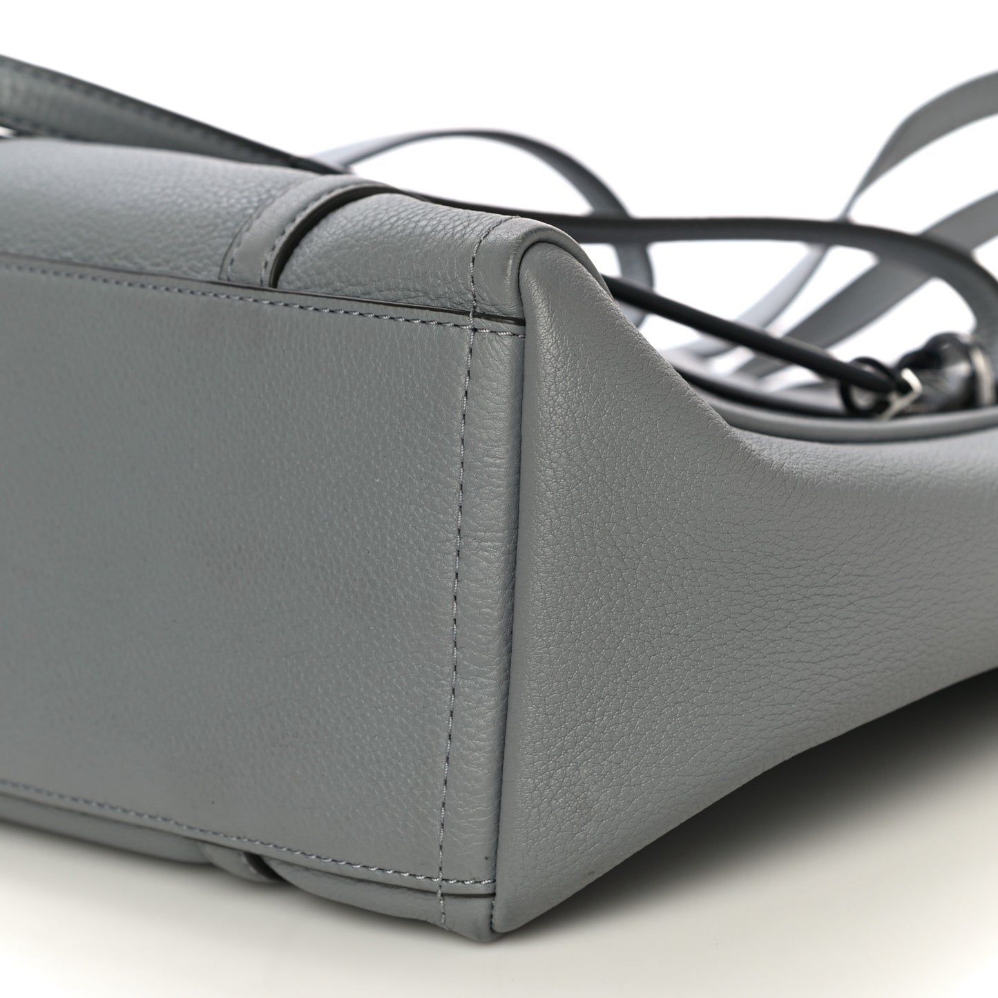 Grained Calfskin The Tag Tote Grey