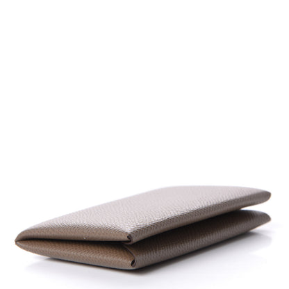 Hermes Epsom Calvi Card Case Etoupe 4 of 13