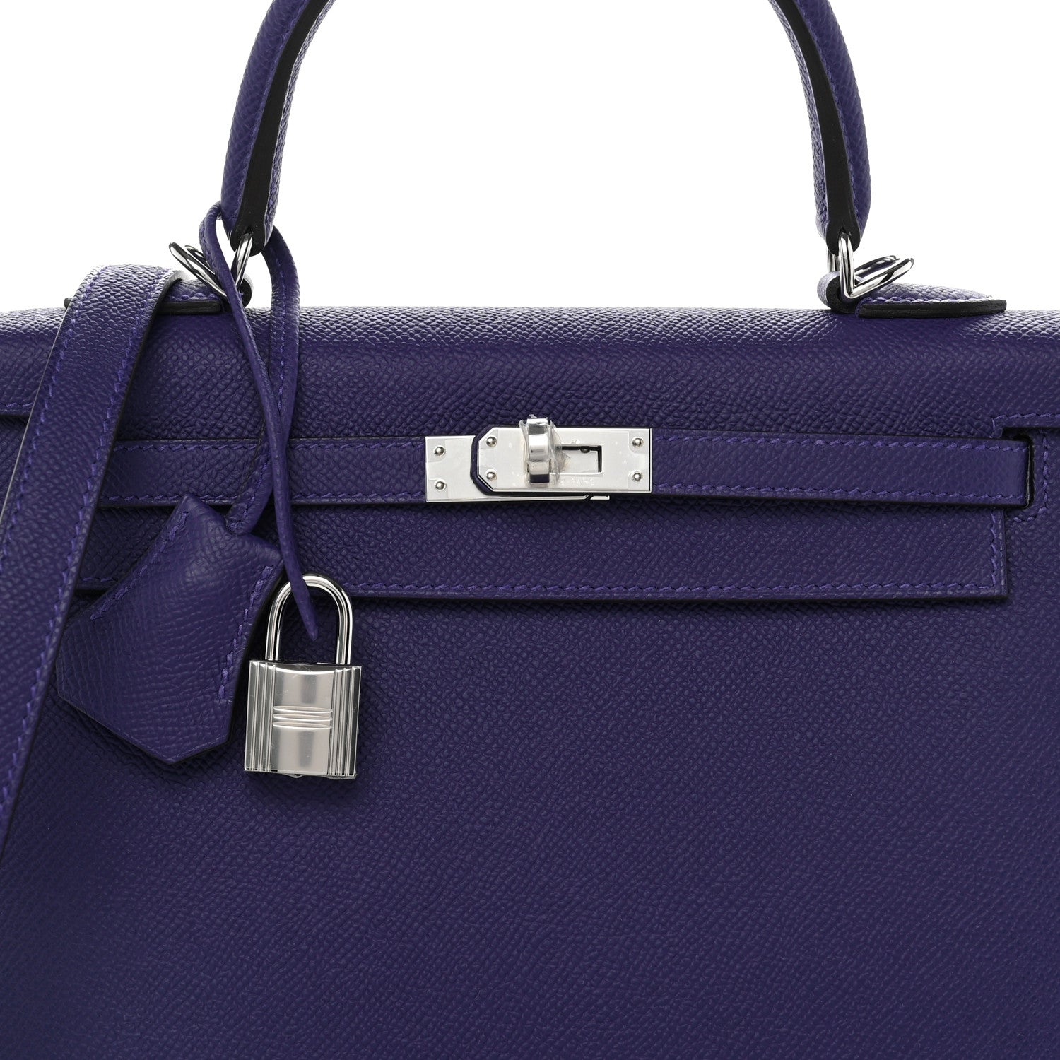 Hermes Epsom Kelly Sellier 25 Purple 6 of 9
