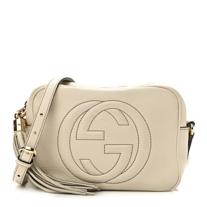 Gucci Pebbled Calfskin Small Soho Disco Bag Off White 1 of 15
