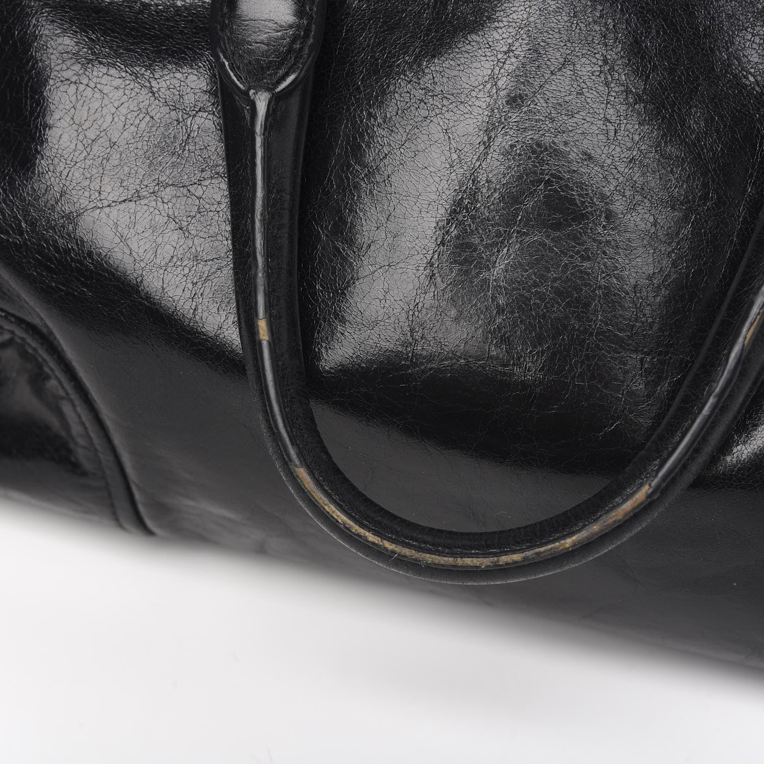 Prada Vitello Shine Bauletto Black 7 of 10