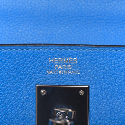 Hermes Evercolor Kelly Retourne 32 Bleu Hydra 9 of 42