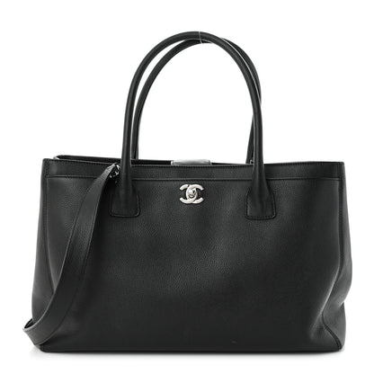 Chanel Calfskin Cerf Executive Shopper Tote Black 1 of 12