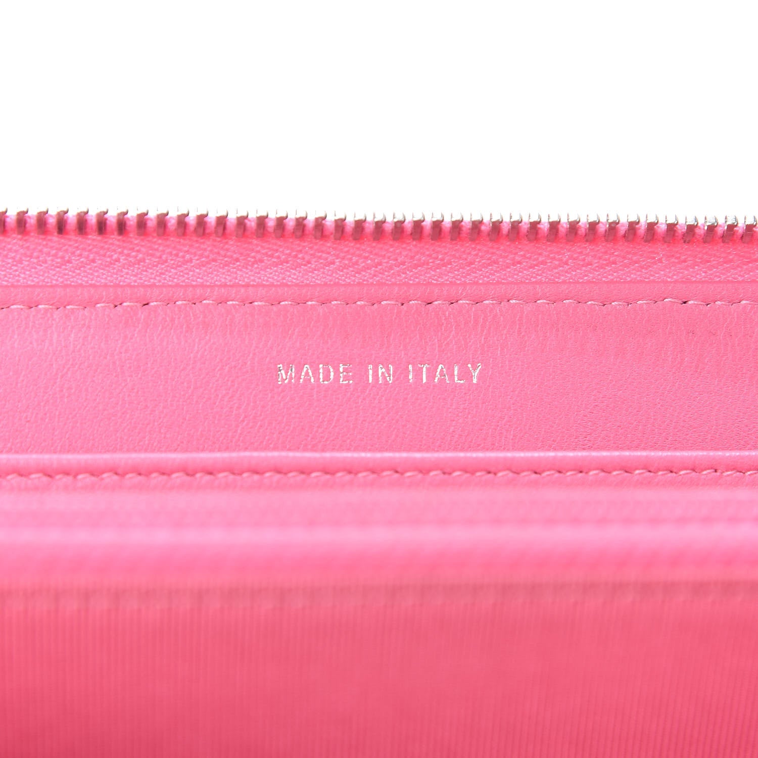 Chanel Ombre Patent Calfskin Quilted Large Gusset Zip Around Wallet Pink 9 of 14