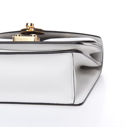 Fendi Vitello Vienna Glazed Fabric FF 1974 Monster Eyes Small Bag Bug Chain Bag Ice Tobacco Moro 9 of 10