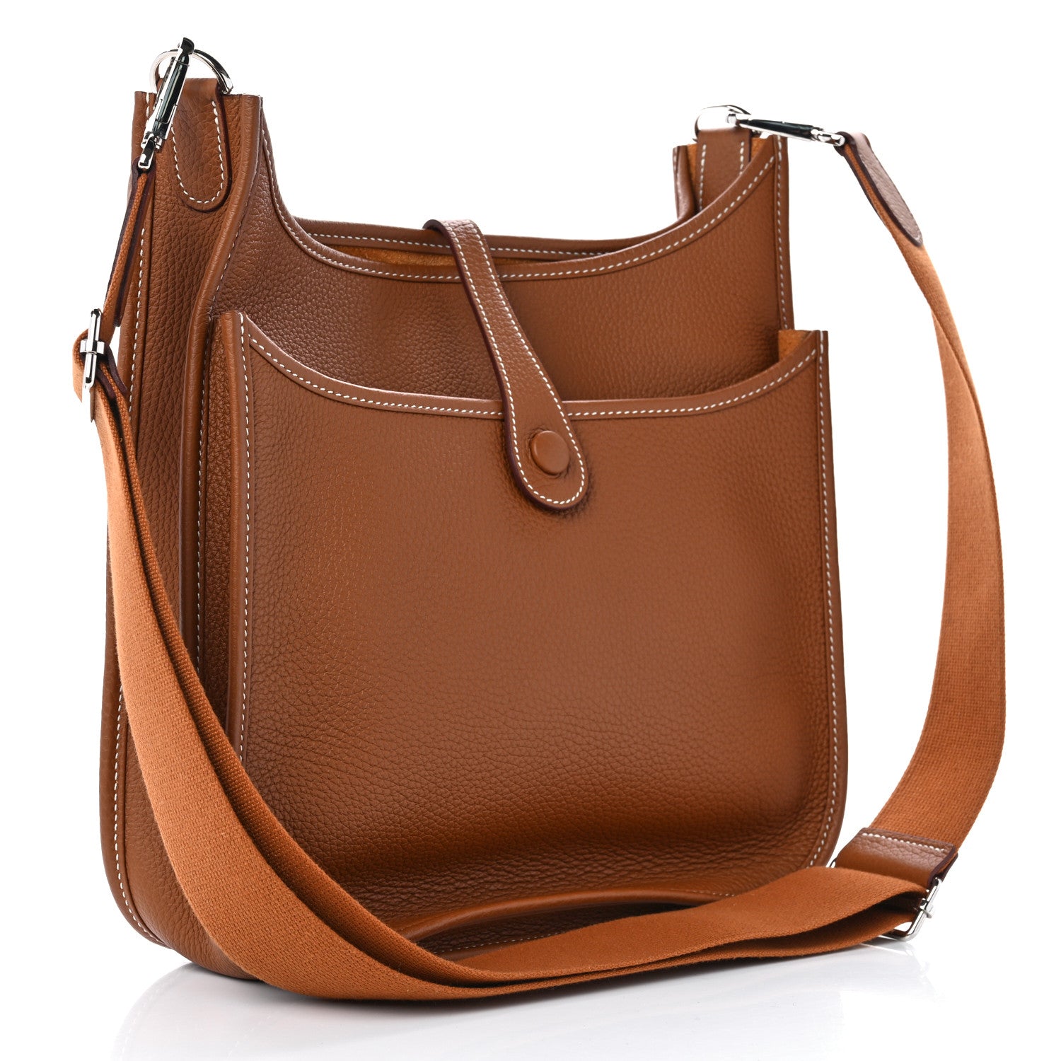 Hermes Taurillon Clemence Evelyne III PM Gold 3 of 11