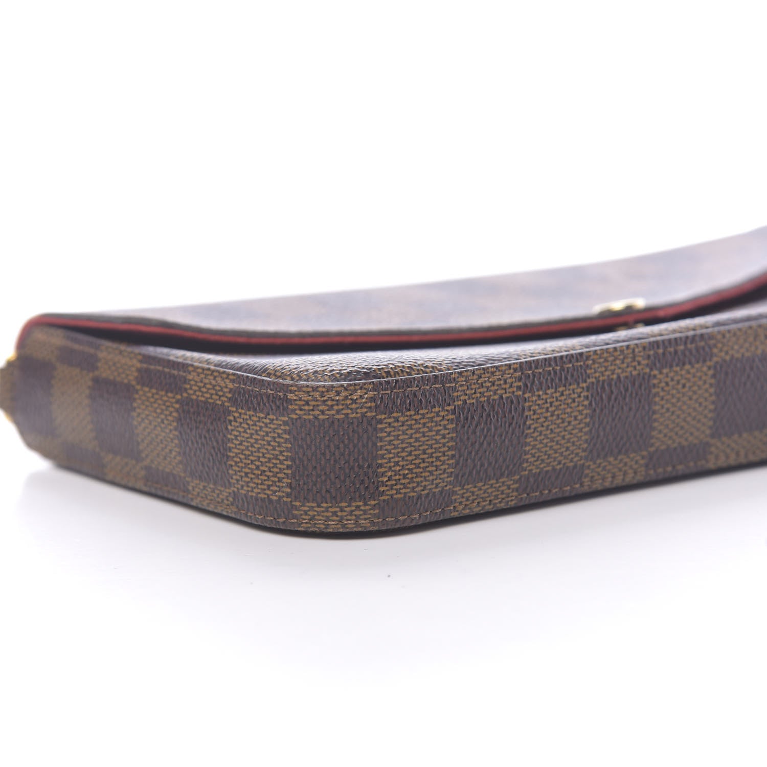 Louis Vuitton Damier Ebene Pochette Felicie Chain Wallet 9 of 13