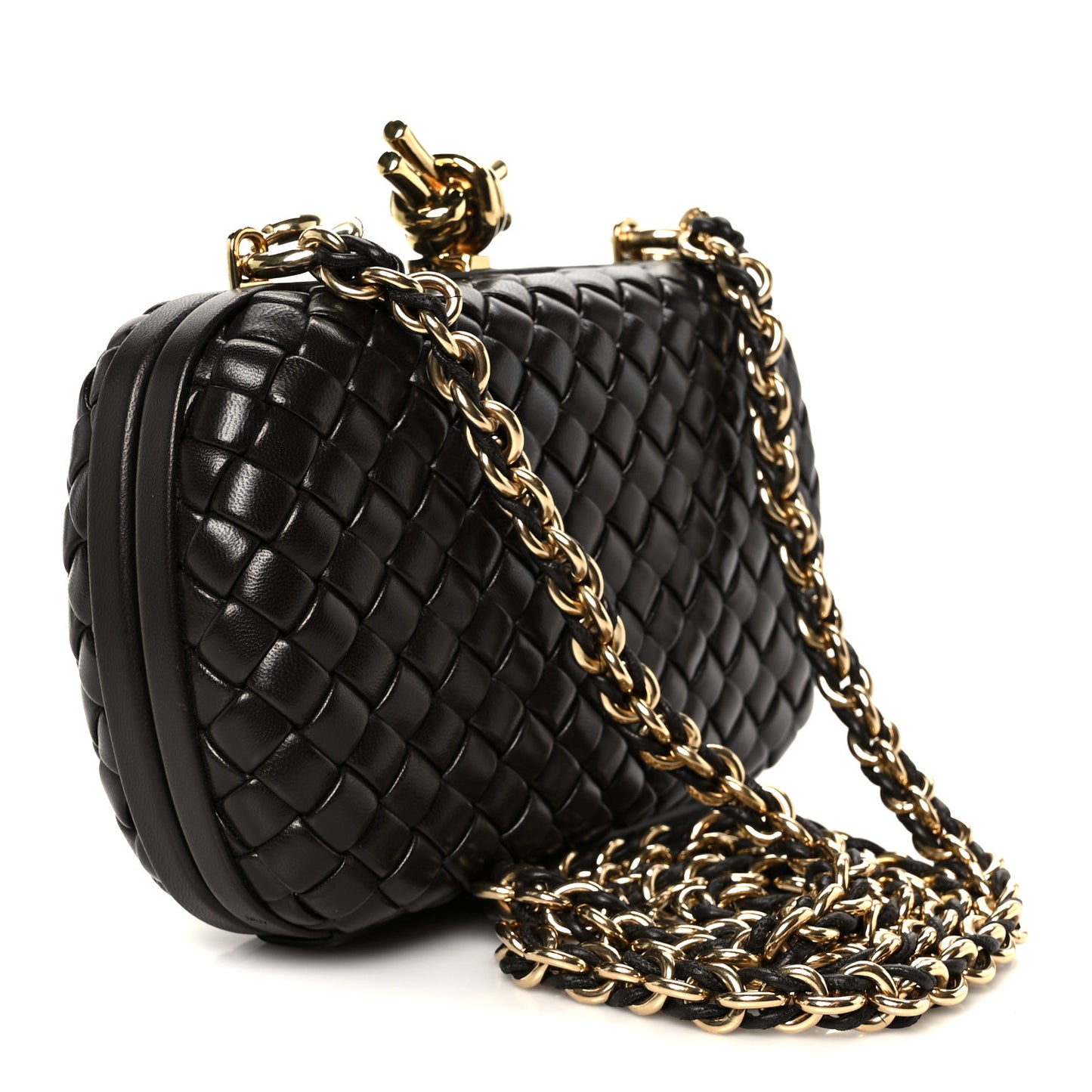 Padded Nappa Intrecciato Knot Chain Ebene