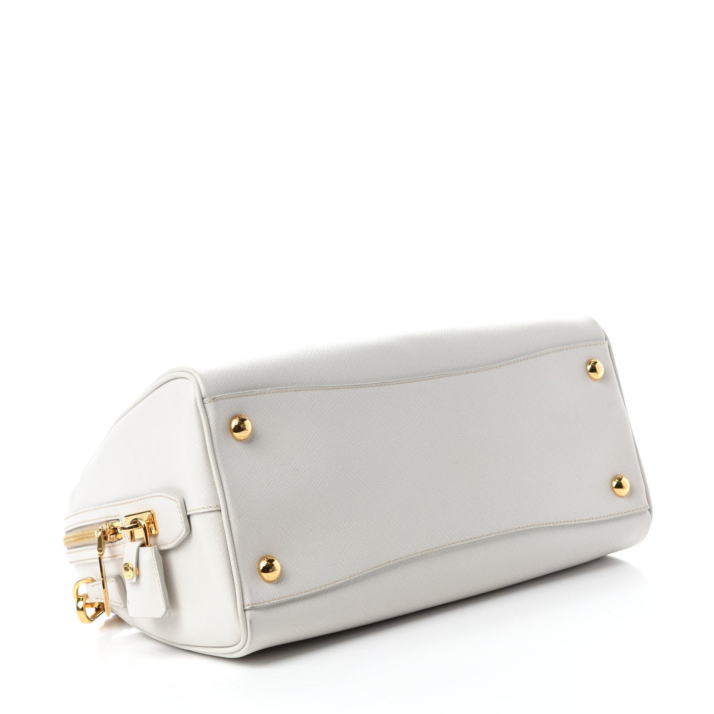 Saffiano Lux Bowler Bianco