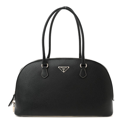 Prada Goatskin Bowling Bag Black 1 of 14