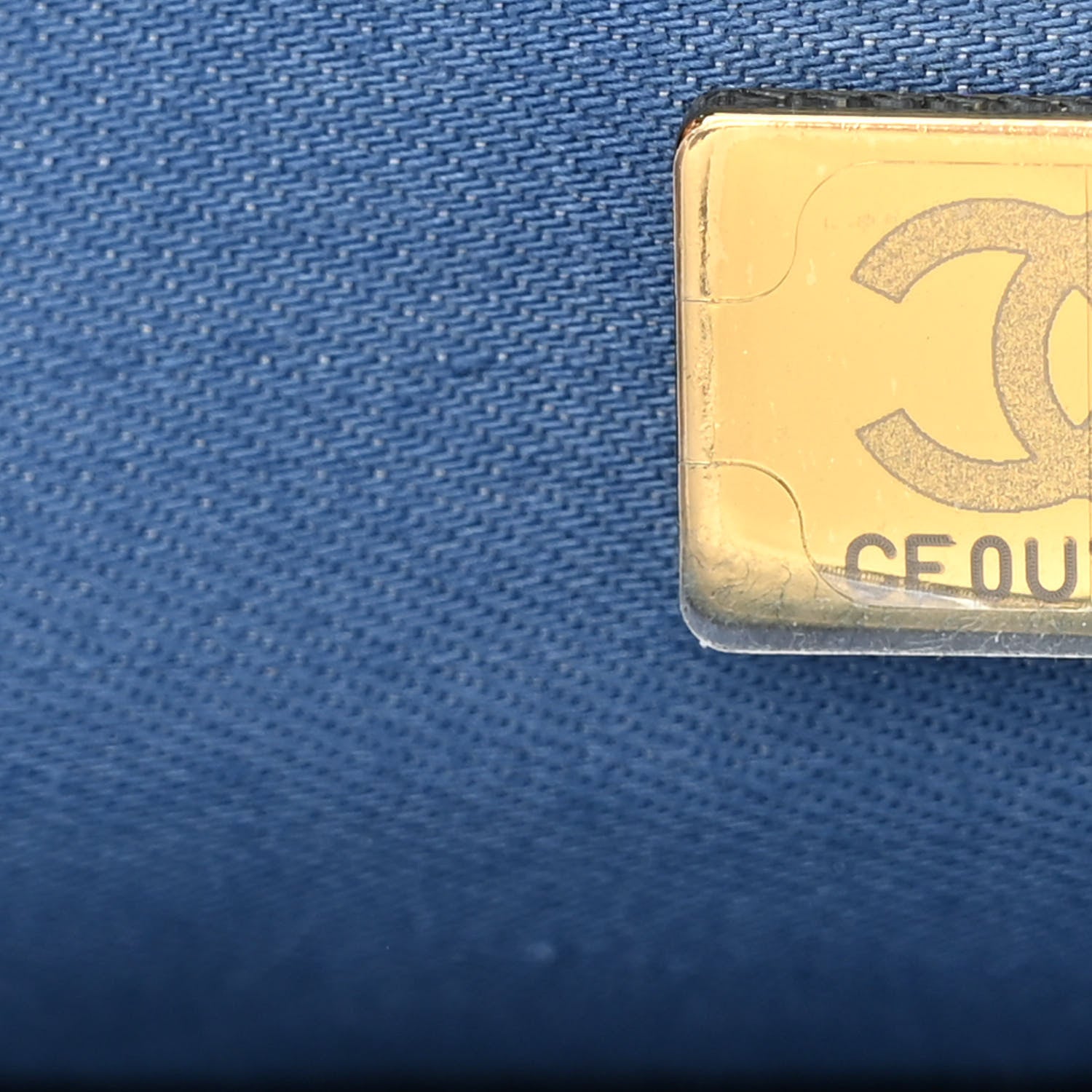 Chanel Denim Quilted Denim Large Mood Flap Blue Multicolor 7 of 11