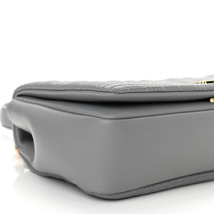 Burberry Lambskin Quilted Small Lola Bag Grey 9 of 10