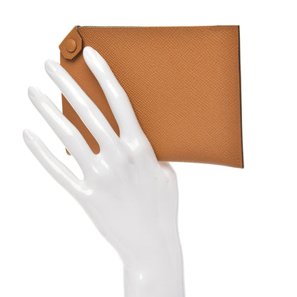 Hermes Epsom Tarmac PM Passport Holder Caramel 2 of 8