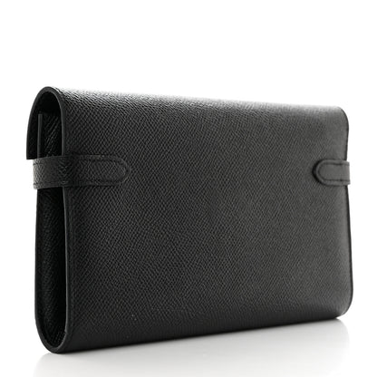 Hermes Epsom Kelly Longue Wallet Black 3 of 8