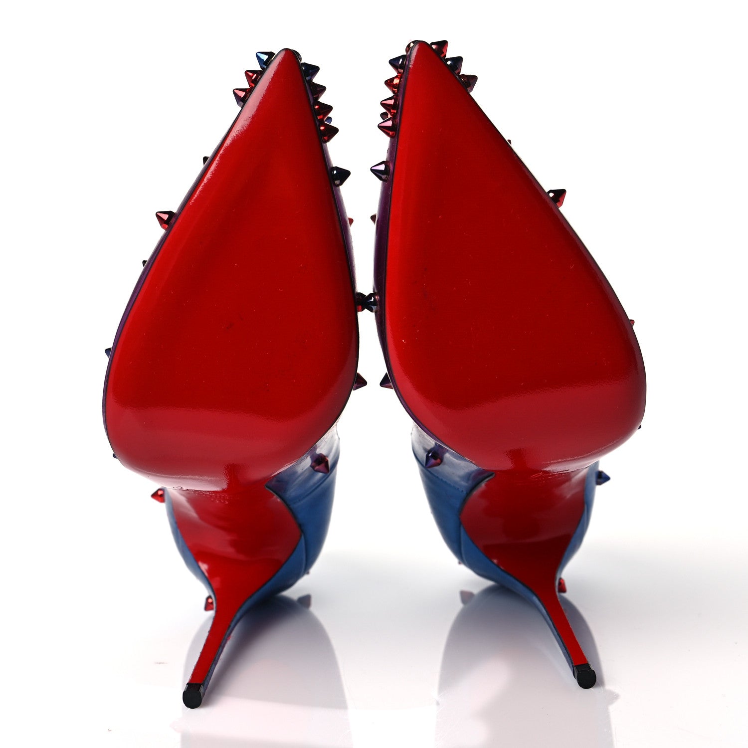 Christian Louboutin Patent Scarabe Degraspike 120 Pumps 38 Rose