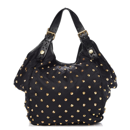 Givenchy Nylon Studded Shoulder Bag Black 1 of 15