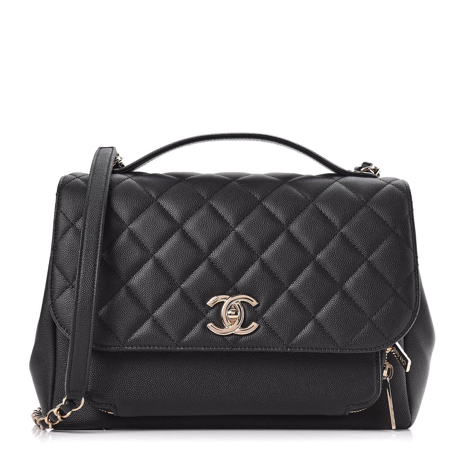 Chanel Caviar Quilted Large Business Affinity Flap Black 1 of 10