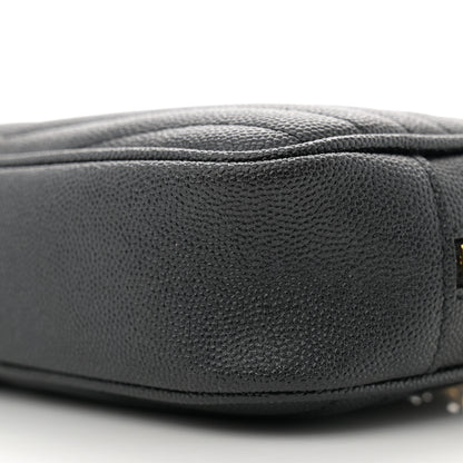 Saint Laurent Grain De Poudre Matelasse Monogram Mini Lou Camera Bag Black 10 of 10