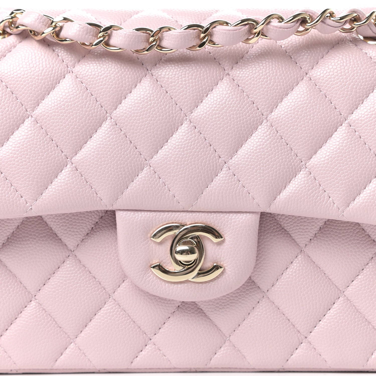 Chanel Caviar Quilted Small Double Flap Light Pink 10 of 11