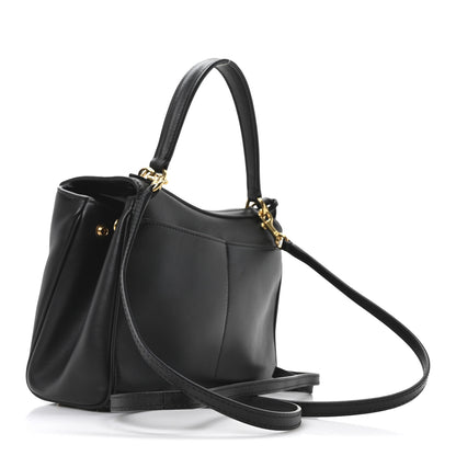 Balenciaga Natural Smooth Calfskin Mini Rodeo Top Handle Handbag Black 3 of 9