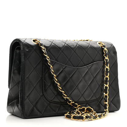 Chanel Lambskin Quilted Medium Double Flap Black 3 of 14