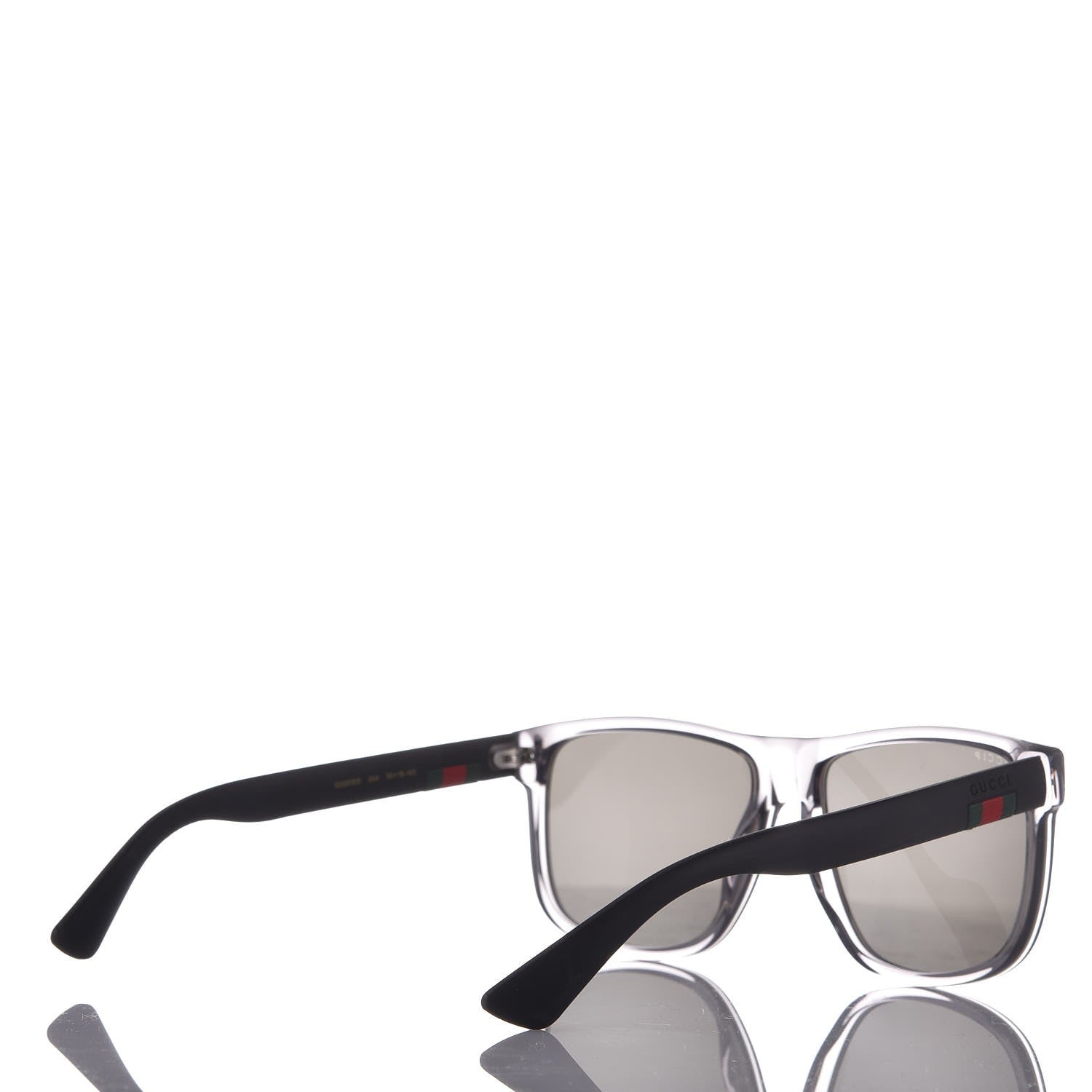 Gucci Web Square Frame GG0010S Sunglasses Grey 4 of 9